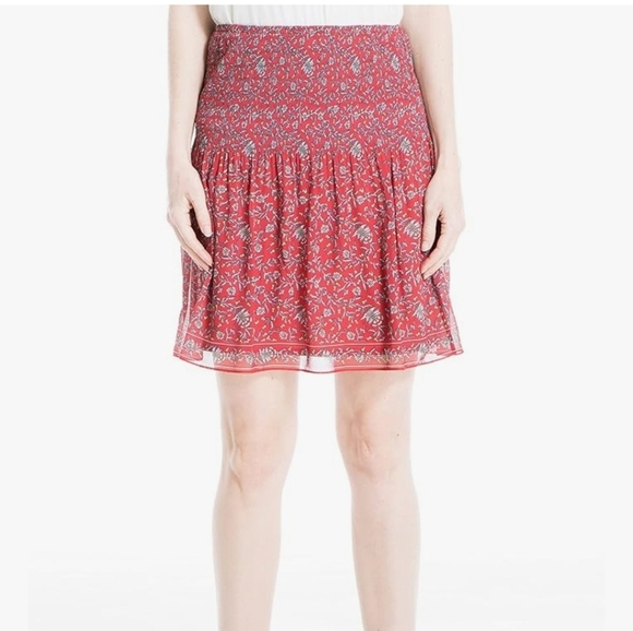 Max Studio Women's Short Printed Pleated Skirt - Picture 1 of 9